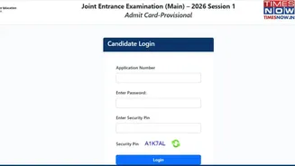 JEE Mains 2026 Admit Card Out for Jan 28, 29 Exams, Steps to Download