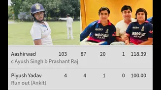 Vaibhav Sooryavanshi’s younger brother Aashirwad smashes stunning century in Bihar practice match