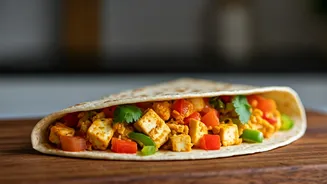 High-Protein Paneer Scramble Wrap: Your Ultimate Meal-Prep Lunch Solution