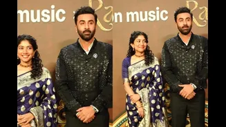 Ranbir Kapoor Goes Regal In Embroidered Bandhgala As Sai Pallavi Serves Banarasi Elegance At Ramayana Event
