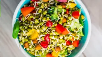Practical Hacks For Adding Fiber-Rich Sprouts And Salads To Everyday Home Thalis
