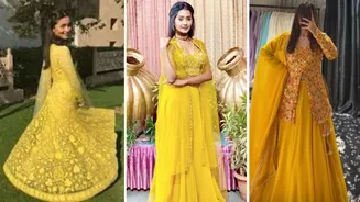 Vibrant yellow traditional outfits for women to celebrate Navratri 2026 in style