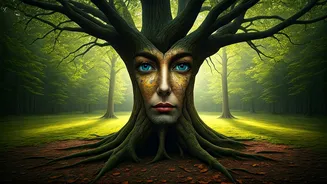 Optical Illusion Reveal: Tree, Eyes, or Faces? Your First Glimpse Unveils Your Core Personality!