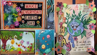 Earth Day board decoration ideas that inspire creativity and environmental awareness in classrooms