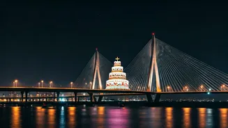 Mumbai's Sea Link Shines for Anant Ambani's 31st Birthday: A Spectacle of Celebration