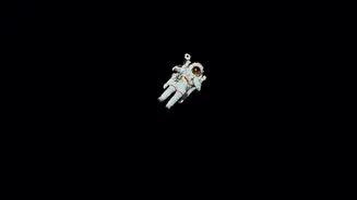 Russian Cosmonauts Use a Space Station Window to Address India