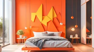 Shapes add meaning to colour-block art