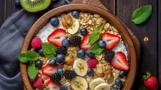 Five Breakfast Bowls With Fibre: Balancing Grains Fruit And Other Ingredients