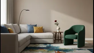 A Timeless Living Room Uses Restraint Without Avoiding Colour Entirely