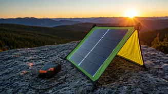 Never Suffer Battery Failures Hiking Remote Ranges Thanks Solar Tarps