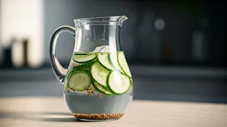 Cool Cucumber Coriander Seed Water Is The Ultimate Gut Tonic