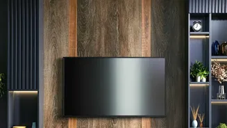 Save space with wall-mounted TV units