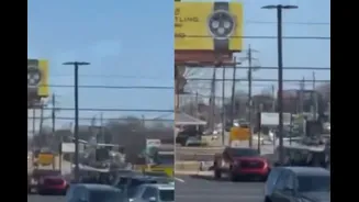 Plane Makes Emergency Landing On Busy Street In Georgia, Hits Multiple Vehicles | Video