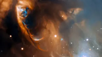 NASA Releases Webb's New View of the Lion Nebula as Stellar Layers Drift Outward