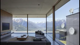 How High-Altitude Remote Work Habitats Shift Layouts To Incorporate Satellite Receiver Arrays