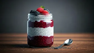 Chia Seeds Get Tastier With Berry Layers