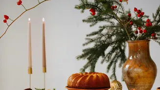 Festive Room Decor Ideas Combine Handcrafted Brass Accents With Fresh Local Flora