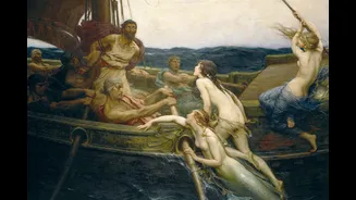 Como eram as sereias originais na mitologia?