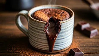 The Ultimate Gooey Double Chocolate Lava Mug Cake Trend