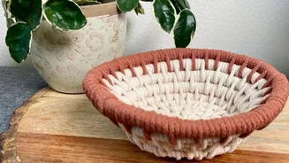 Step-by-step guide to creating coiled basketry