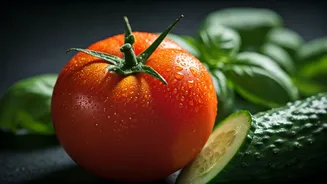 Basil, Tomato, Cucumber Make Gardening Delicious