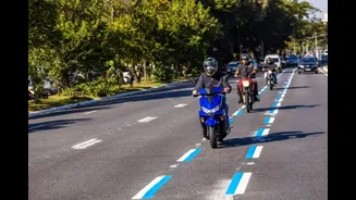 Lei quer expandir Faixa Azul de motos de SP para o resto do Brasil