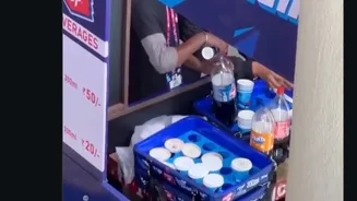 WATCH: BIG SCAM at Arjun Jaitley Stadium: Delhi Stadium caught re-using customers left over drinks during India vs Nambia match