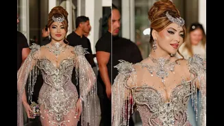 Urvashi Rautela Returns To Cannes 2026 In Glittering Silver Outfit; Internet Says 'Please Don't Represent India Like This'