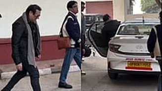Govinda Travels In Aura Taxi In Uttar Pradesh With Bharat Sarkar Written On It; Netizens Call It His 'Downfall' - Watch Video