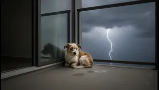 Do Not Leave A Thunder-Anxious Pet Alone On An Exposed Balcony
