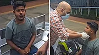 Railway Doctor Fixes Passenger's Jaw On Platform