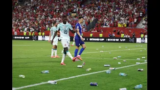 Angry Croatia Fans Throw Bottles Onto Pitch After VAR Denies Gvardiol's Equaliser | WATCH