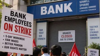 Why are bank employees on nationwide strike today