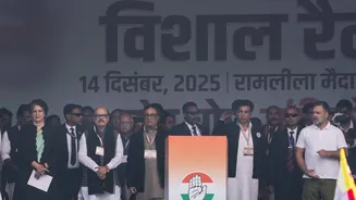 Congress Steps up Attack on 'Vote Chori' Issue at Delhi Rally; BJP Responds With a 'Mughal' Jibe