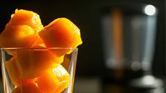Mango Pulp Ice Cubes Are Perfect For Morning Smoothies