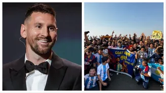 Watch: FCB Mumbai fans take over Marine Drive as Lionel Messi reaches Mumbai