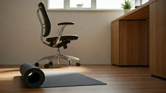 Relieve Work Stress With Mindful Afternoon Desk Yoga Stretches