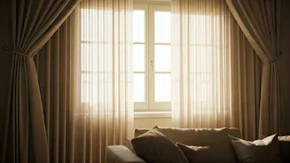 Hang Sheer Cotton Drapes To Flood Rooms With Soft Light