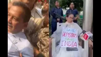 Delhi CJP Protest: Mamata Banerjee, Arvind Kejriwal Detained Amid Heightened Security Across Capital