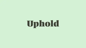 Word of the Day: Uphold