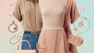 Why Bronze And Soft Gold Tones Pair Perfectly With Red And Pink Festive Attire