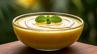 This Tropical Kesar Mango Coconut Pudding Is Total Bliss
