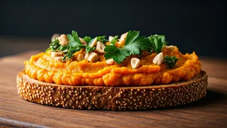 Bake Artisanal Open Faced Sourdough Loaded With Spiced Sweet Potatoes
