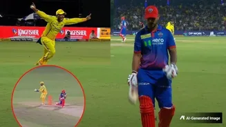 WATCH: Nitish Rana Gets Out In A Bizarre Way In DC vs CSK Clash At Arun Jaitley Stadium