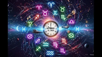Year-End Horoscope Today, December 31, 2025: Predictions For Aries To Pisces