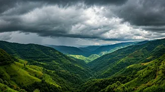 Witness Beautiful Rain Clouds Kissing Araku Valley Mountain Ranges Today