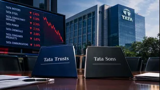 Tata Stocks Fall As Tata Trusts-Tata Sons Row Deepens