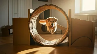 Craft Cardboard Sensory Obstacle Courses For Your Apartment Dogs