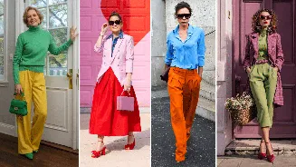 Unexpected colour combo outfits that somehow make every outfit give old money vibes