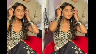 Shehnaaz Gill Flashes A Smile As Ikk Kudi Team Helps Her Stand Up After She Falls At Trailer Launch